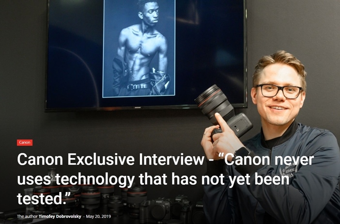 Interesting interview from a Canon Russia marketing head