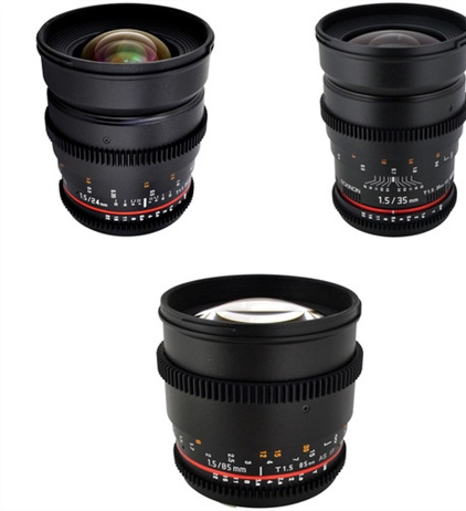 Deal: Rokinon T1.5 Cine Lens Bundle for Canon EF-Mount