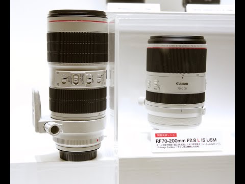 New Canon RF lenses on display at CP+