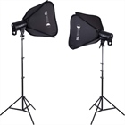 Studio Essentials 100W LED Monolight 2-Light Kit with Stands and Softboxes