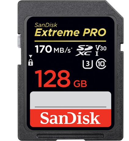 Deal: Sandisk 128GB Extreme PRO SDXC Memory cards