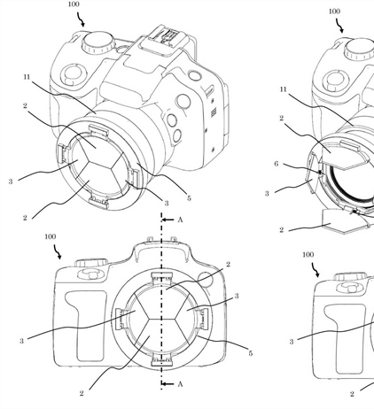 Canon Patent Application: A clever lens cap