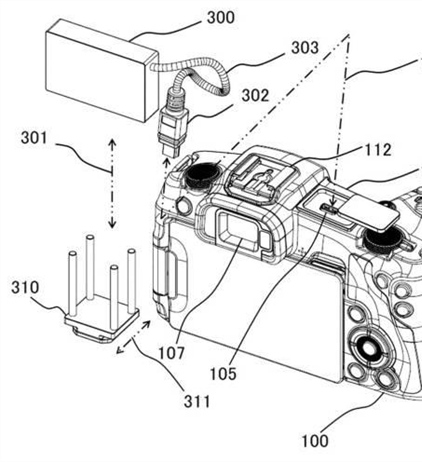 Canon Patent Application: Hotshoe mounted external USB devices