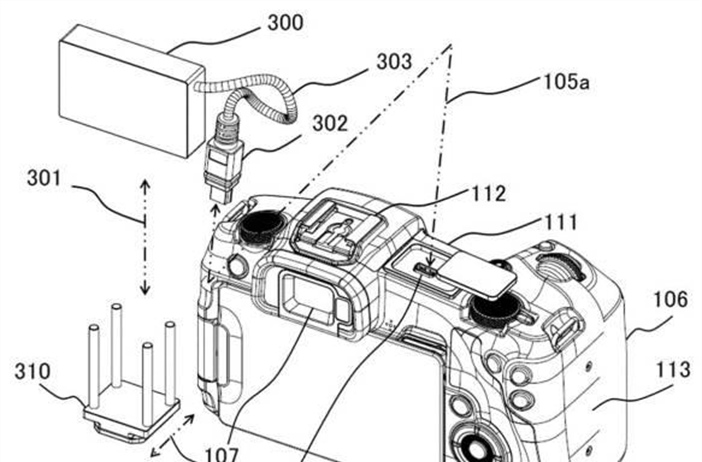 Canon Patent Application: Hotshoe mounted external USB devices