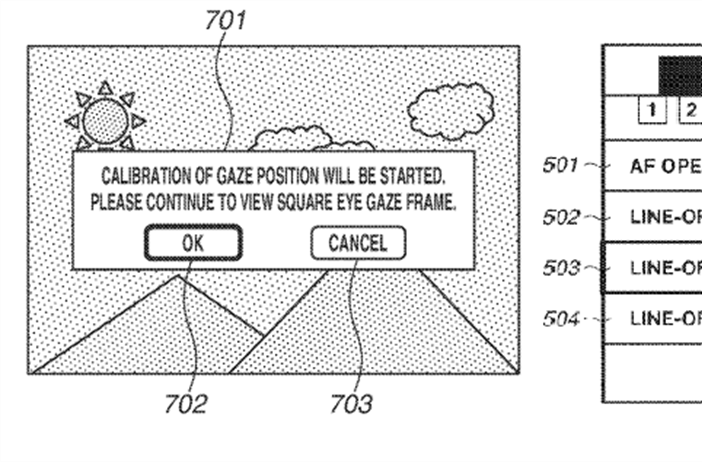 Canon Patent Application: Eye Controlled Focus Patent Applications