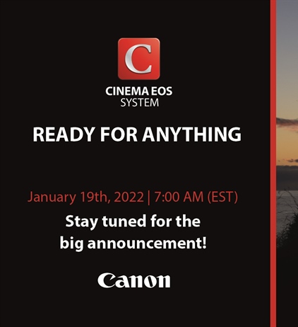 Canon teases a new Cinema camera - EOS R5C?