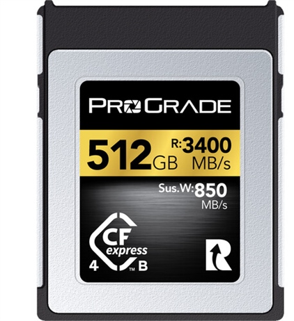 ProGrade Digital 512GB CFexpress 4.0 Type B Gold Memory Card