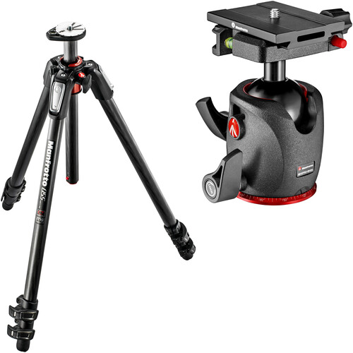 Manfrotto MT055CXPRO3 Carbon Fiber Tripod with XPRO Magnesium Ball Head Kit