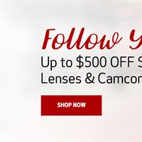 Canon USA Store Valentine's Day promotion