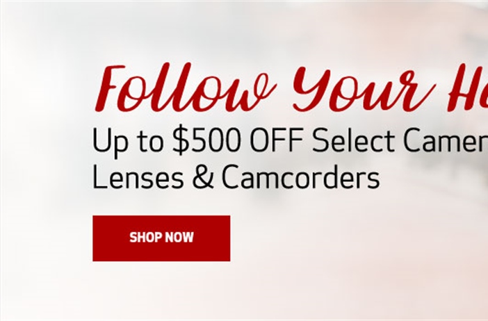 Canon USA Store Valentine's Day promotion