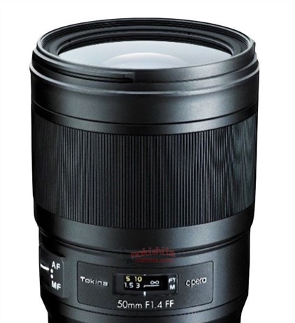 Tokina to announce opera 50 mm F1.4 full frame lens for Canon EF mount