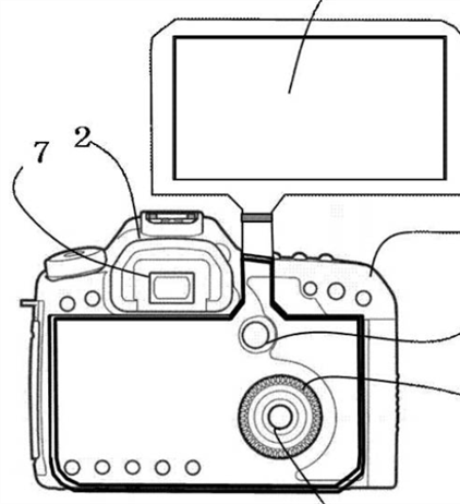 Canon patent for new style of articulating display