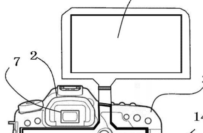 Canon patent for new style of articulating display