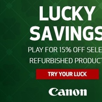 Canon USA - Lucky Savings event for Saint Patrick's day