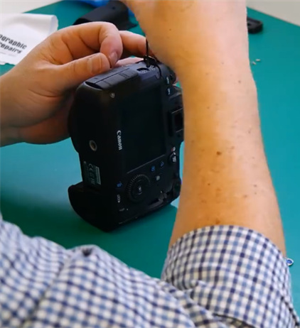 Watch a time lapse of a Canon shutter replacement