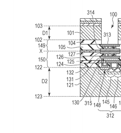 Canon Patent Application: Stacked Sensor Patent