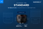 Samyang to announce an AF 85 1.4 for Canon EF