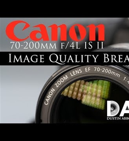 Dustin Abbott breaks down the Canon 70-200 F4L IS II image quality