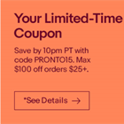 Before 10PM PST, save 15% off ebay