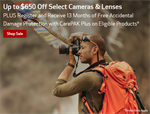 New Canon instant rebates until November 3rd