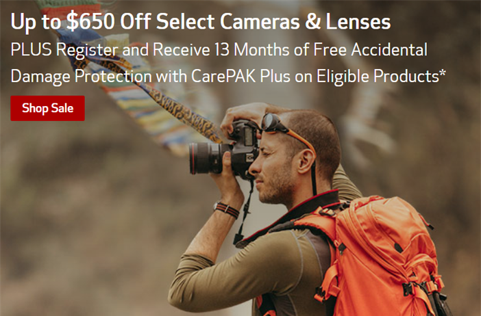 New Canon instant rebates until November 3rd