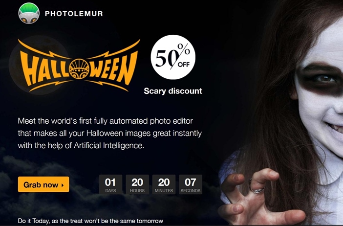 Halloween Special: Photo Lemur 50% off