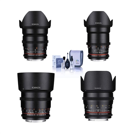 Adorama Deal: Rokinon CINe DS lens bundles for 33% off