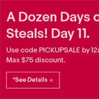 Ebay one day only deal 10-15% off